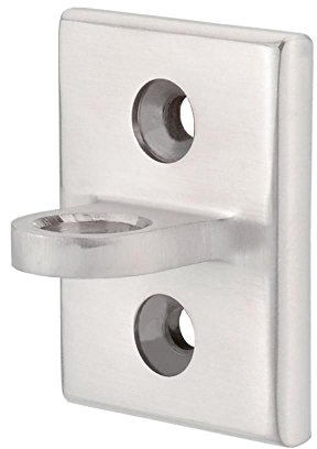 Kanirope Soporte de pared con ojo de acero inoxidable para cuerdas de barrera, cuerdas de barrera, cuerdas de pasamanos