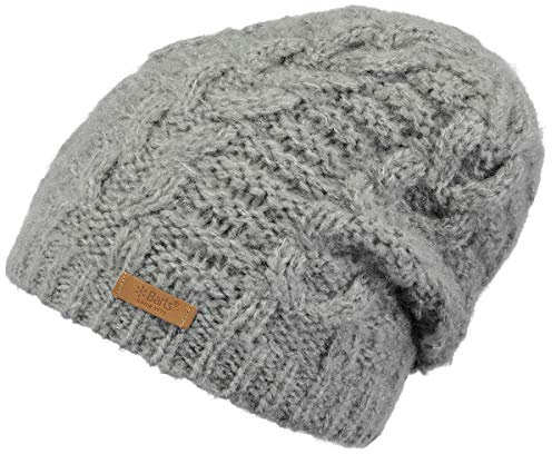 Barts Damen Anemone Beanie Baskenmütze, Grau (Heather Grey 0002), One Size (Herstellergröße: Uni)
