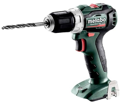 Metabo Akku Bohrschrauber BS 12 BL (12 V, mit LED-Licht, Bithalter, Schnellspannbohrfutter) 601038890