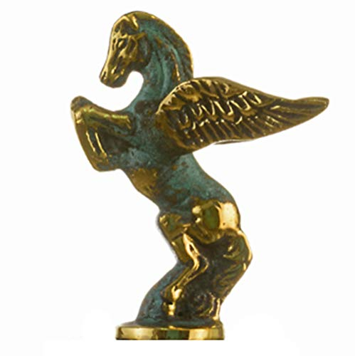 BeautifulGreekStatues Pegasus Geflügeltes Pferd mit Marmorsockel Statue Massive Bronze Antike Griechische Handarbeit