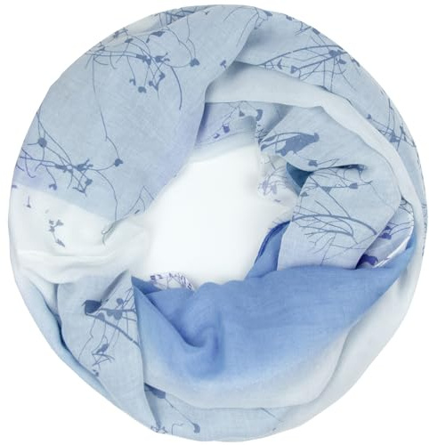 Gloop Damen Schal leichter Langschal Loop Schlauchschal Tuch Viele Farben