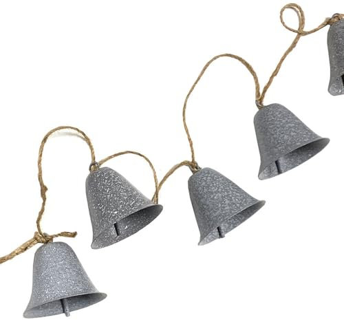 Glocken Girlande Weihnachten Zink Weihnachtsdeko 180cm