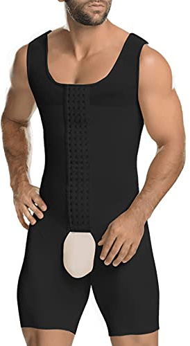 AIEOE Shapewear Body Shaper Maillot de corps de compression pour homme Gainante Gainante Ceinture amincissante Grande taille
