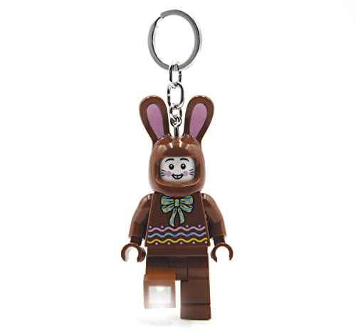 IQ Lego Iconic Schlüsselanhänger mit LED-Taschenlampe Spielzeuggeschenke für Kinder - 76 mm große Figur - 2 CR2025 Batterien enthalten