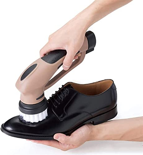 YANYUESHOP Electric Shoe Shine Kit, Electric Shoe Polisher Brush Shoe Shiner Dust Cleaner Portable Wireless Leather Care Kit for Shoes, Bags, Sofa