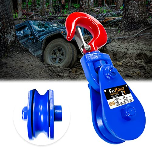 FITHOIST Snatch Block with Hook
