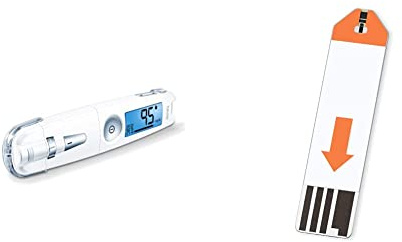 Beurer GL 50 Misuratore di Glicemia 3 in 1 (mg/dL) Senza Codifica, Penna pungidito, Plug in USB con Software Integrato e Misuratore, Bianco & Strisce Reattive per la Glicemia, 50 pezzi