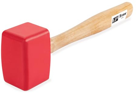 Titan 63109 Sorbothane Weichschlaghammer, nicht beschädigender und funkenfreier Hammer, sicher für den Einsatz auf Holz, Metall, Vinyl, Fliesen, Glas und Kunststoff, hergestellt in den USA