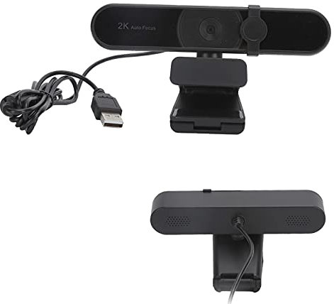 Zunate Webcam HD 1080p, 2K Web Camera, USB PC Computer 4MP, Auto Focus, Dual Microphones, Noise Reduction, Streaming, Recording, Calling