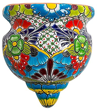 YZJSSL Pot de Fleur en résine, Statue Faite à la Main, jardinière Murale à Dos Plat, décor d'artisanat, Pot de Plante Mural pour Ornements de Jardinage à la Maison