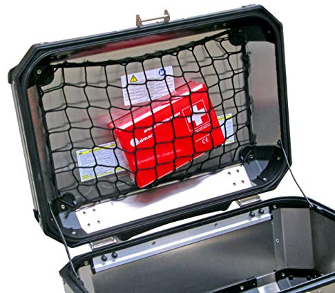 TrunkExpert Rete ragno da moto per Givi Trekker Outback 58l – Rete portaoggetti per bagagliaio, robusta, rete elastica per bagagli – Borsa a rete per moto