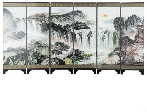 Paravent de décoration de meubles, mini paravent de style chinois, en bois, vintage, rétro, paravent, paravent, paravent, séparateur, design d'inspiration chinoise