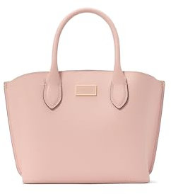 kate spade new york Suite Crossgrain Leather Tote Bag, Rose Smoke, One Size