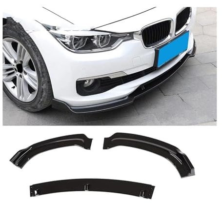 Frontstoßstange Lippe Für B&MW 3er F30 F35 320 2013–2019 Frontstoßstange Lippe Kinnspoiler Kohlefaser-Look Frontdiffusor Diffusor Auto-Frontspoiler