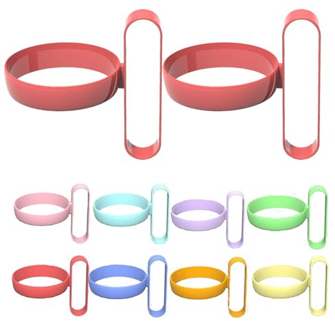Walopola 10 portabicchieri con manico, porta bicchieri di carta con isolamento termico, supporto antiscottatura per tazza calda, impugnatura per tazza di acqua calda, ricambio per portabicchieri,