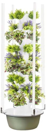 Hydroponics Growing System Kit & Vertical Indoor Garden Planter Hydroponics Growing System Tower with Grow Lights, Vertical Indoor Garden, for Herbs, Fruits and Vegetables,5Layer
