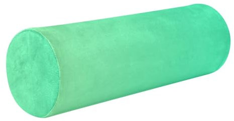 Nackenrolle zum Lesen, Yoga, Nackenrolle, rundes Kissen, runder Nackenrollenbezug mit Reißverschluss, Farbverlauf, Dunkelgrün
