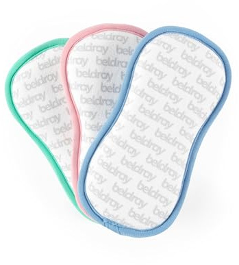 Beldray Anti Bac Cleaning Pads, Dual Sided Sponges, Pack Of 3 | Antibacterial treatment, scrub side and soft shine side, scratch free cleaning, for pots cutlery glassware and countertops