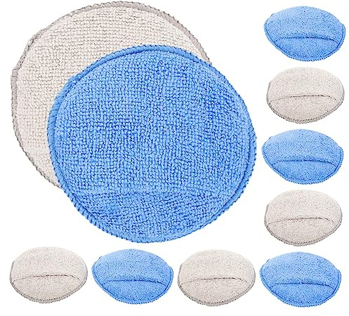 YOSADIER Tamponi Applicatori Di Cera Per Auto Set Da 10 Pezzi Spugne Lucidanti in Microfibra Per Lavaggio e Cura Dell'auto Accessori Per Uomini e Proprietari Di Auto