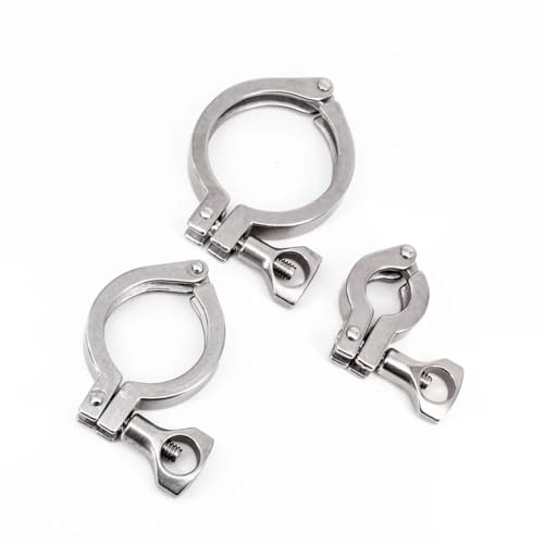K25.4-119mm 0.5 0.75 1 1.5 2 2.5 3 4 Tri Clamp SUS 304 Stainless Steel Pipe Fitting Connector Homebrew(K345mm 1310g)