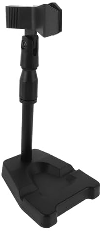 Hemobllo Support Micro de Bureau avec Pince Réglable Pied Stable Robuste pour Streaming Enregistrement et Réunions Support Micro Polyvalent pour Table