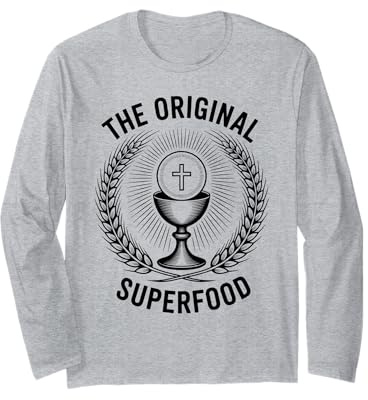 La messe catholique de l'Eucharistie Originale du Superfood Manche Longue