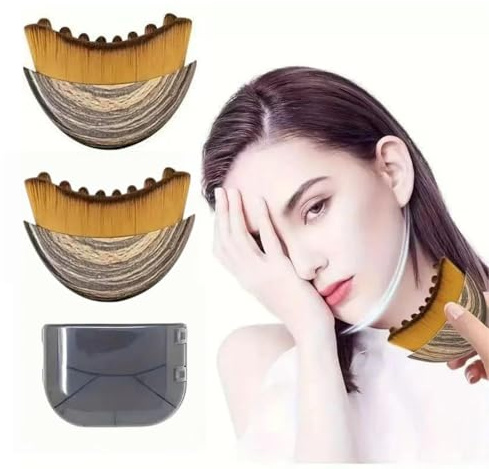 Aluvea GloBrush，Lymphatic Facial Brush, eine Konturierungs-Massagebürste für die Gesichtsreinigung und Kinnformung，Massieren Sie die Augen und Halsregion(Zwei)