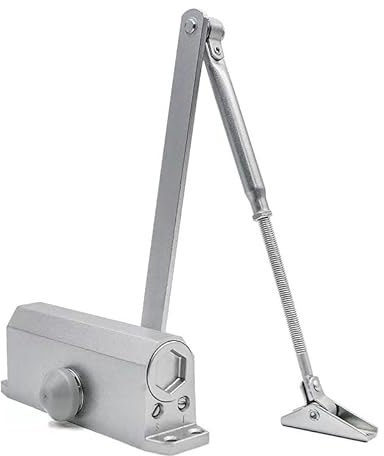 Chiudiporta tagliafuoco automatico idraulico 25-65 kg, regolabile, resistente, per porta principale scorrevole per uso commerciale, chiusura silenziosa, 1 pezzo (chiudiporta piccolo)
