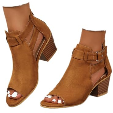 Sandale Femme ete Bottines pour Femmes Vintage Cowboy Bottes Bottines Chaudes Imperméable Confortable sans Lacet Chaussures d'hiver en Plein Air Bottes Femme Mi-Hautes Travail Bottes