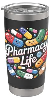 Farmacista carino per uomini donne scuola farmacia studente Bicchiere termico in acciaio inox doppia parete