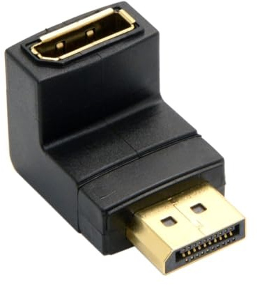 chenyang Down Angled 90 Degree DisplayPort Adaptateur d'extension homme à femme