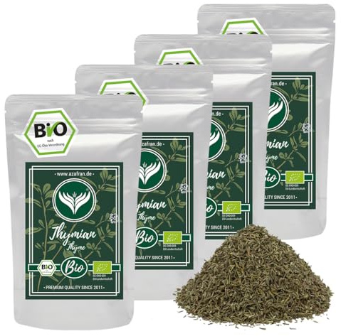 Azafran BIO Thymian getrocknet und gerebelt - Perfekt auch als Thymiantee (Kräutertee) 1kg
