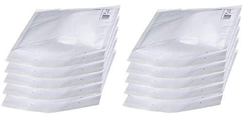 10x Luftpolstertaschen Versandtaschen C/3 170 x 225 mm Luftpolsterumschläge Verschluss Haftklebend Weiss