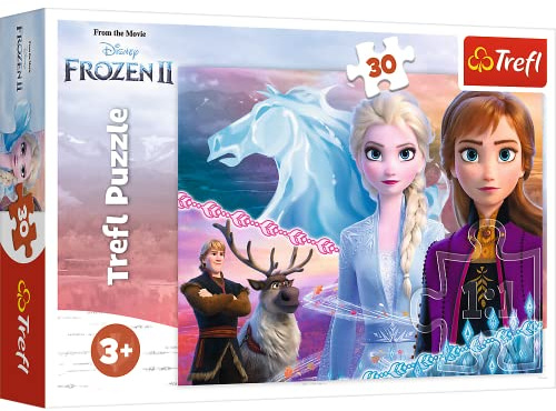 Trefl, Puzzle, Mut der Schwestern, Disney Frozen 2, 30 Teile, für Kinder ab 3 Jahren, Farbig