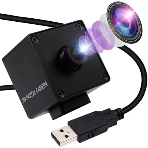 Svpro Webcam USB Ultra HD 4K Caméra d'ordinateur PC 30fps avec Objectif à focale Fixe de 3,6 mm, caméra Web en Streaming avec capteur Sony IMX317 pour Windows Linux Mac Android