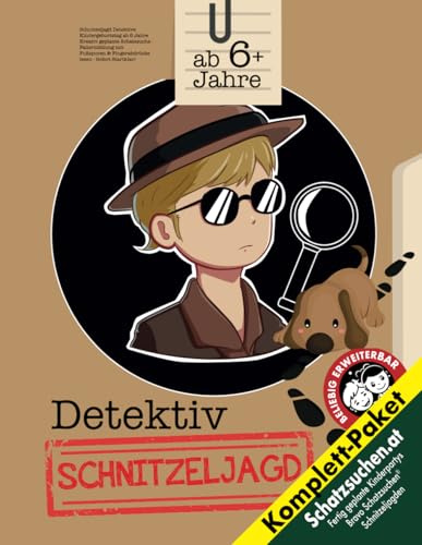 Schnitzeljagd Detektive Kindergeburtstag ab 6 Jahre: Kreativ geplante Schatzsuche - Fallermittlung mit Fußspuren & Fingerabdrücke lesen - Sofort Startklar! (Bravo Schatzsuche)