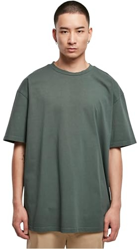 Urban Classics Men's Tb5939-heavy Oversized Garment Dye Tee T-Shirt, Bottle Green, L