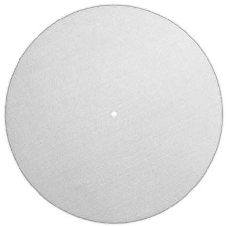 Next Ferry Slipmat Weiß - Filz Plattenspieler Matte 30 cm (12 Zoll) - DJ Plattentellerauflage 2,5 mm für Plattenspieler & Turntables - bedruckt in Deutschland