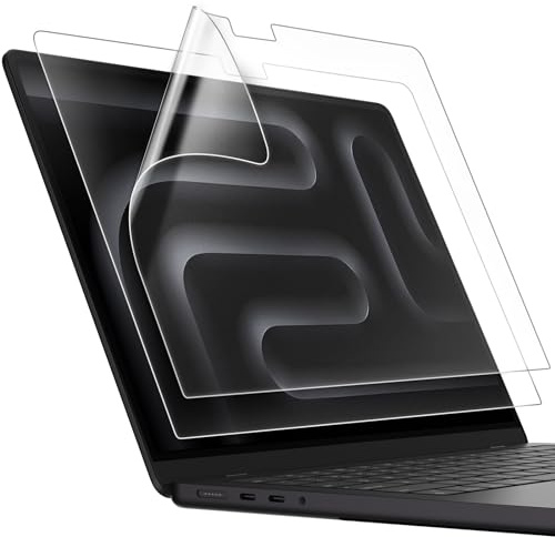 JETech Matte Schutzfolie für MacBook Pro 16 (M1-M5), 2 Stück | Entspiegelte Matte Folie, Anti-Fingerabdruck-Beschichtung, Kratzschutz