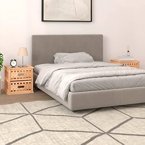 Gecheer Nachttische 2 STK. Nachtschrank Nachtkommode Beistelltisch Sofatisch Beistellschränke Nachtkonsole Schlafzimmer Schrank Kommode Sideboard Couchtisch 34x34x34 cm Massivholz Nussbaum