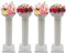Colonne a colonna romana per matrimoni, 4 pezzi, decorazione per eventi, piedistallo, decorazione per feste, colonne per vasi di fiori per decorazioni eleganti