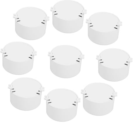 Gadpiparty 10pièces Boîte De Électrique Miniature Plastique Rond Pour Électroniques Intérieurs Et Extérieurs Boîtier Pratique Et Compatible Avec Divers Dispositifs