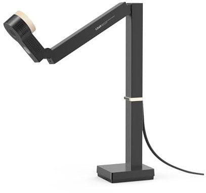 Caméra de documents USB 4K et webcam 12 MP avec lumière LED et micro, jusqu'à 60 fps, auto, pour l'enseignement à distance