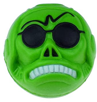 BESTonZON 4piezas Balones Elásticas De Goma para Halloween Bolas Forma De Cara De Fantasma Accesorios De Fiesta y Balones Saltarinas De Colores Aleatorios para Actividades Temáticas