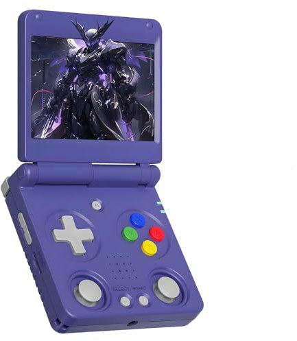 RG34XXSP Consola de Juegos Retro de Mano 64G con 5490+ Juegos Retro Incorporados, Consola de Videojuegos Portátil Sistema Linux, Pantalla IPS de 3,4″, 720*480, Joystick Dual 3D (Añil)