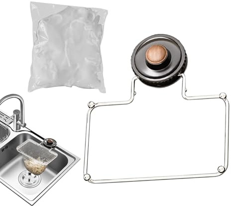 Portapastor de fregadero - Catcher de residuos profundos, inserto de trampa de filtro fino | Sistema de cuenco drenante a prueba de óxido, solución versátil para el drenaje del baño, enjuague de