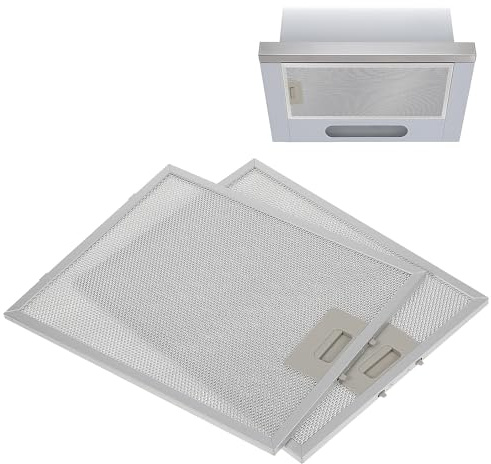 ARTSEWPLY Filtro Antigrasa Metálico para Campana Extractora 260×320×9 MM Paquete de 2 Unidades Filtro de Ventilación Reutilizable para Cocina Piezas para Campana Extractora Rejilla