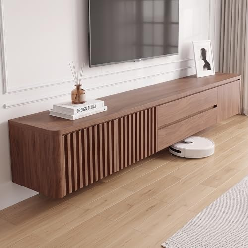 180cm Floating TV Unit for 75 Inch TV Wall Mounted Large Storage