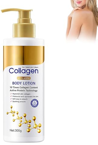 Collagen Bodylotion, Straffend mit Kollagenpeptid-Serum, Feuchtigkeitscreme mit Haut Straffender Wirkung, Body Lotion Damen, Körpercreme gegen Falten & Trockenheit, Körperpflege (1PC)