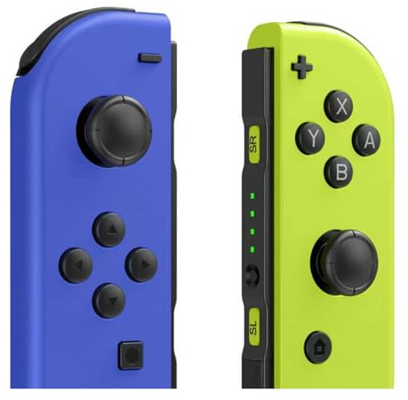 LNLBADNZ Replacement for Nintendo Switch Controller, Left and Right Switch Wireless Controllers Compatible with Switch/Lite/OLED, Support Motion Control/Wake-up/Dual Vibration